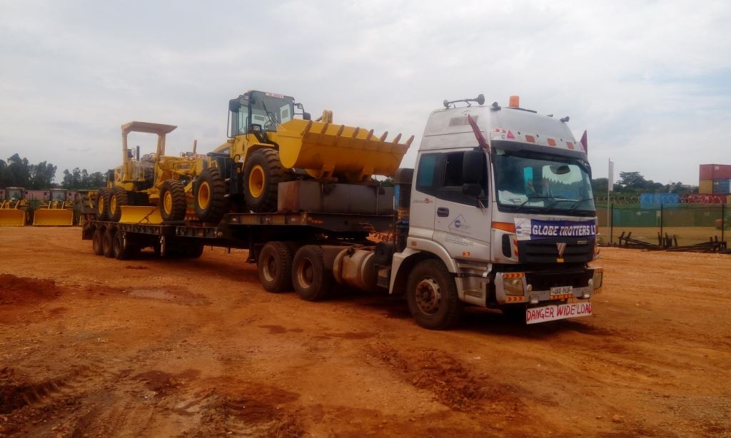 Heavy Machinery Transport for Road Construction
