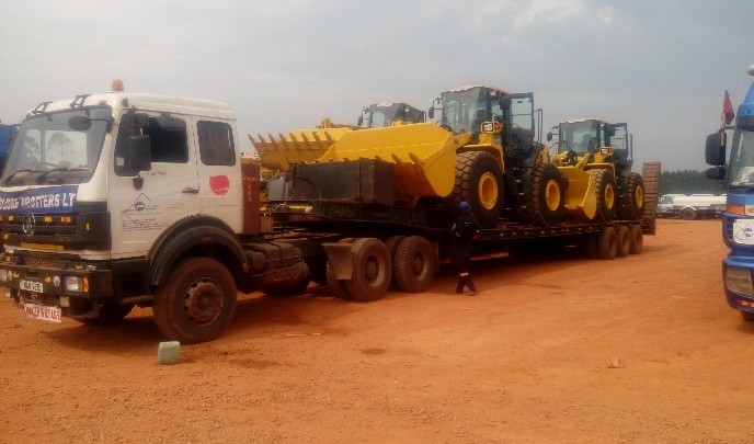 Heavy Machinery Transport for Road Construction